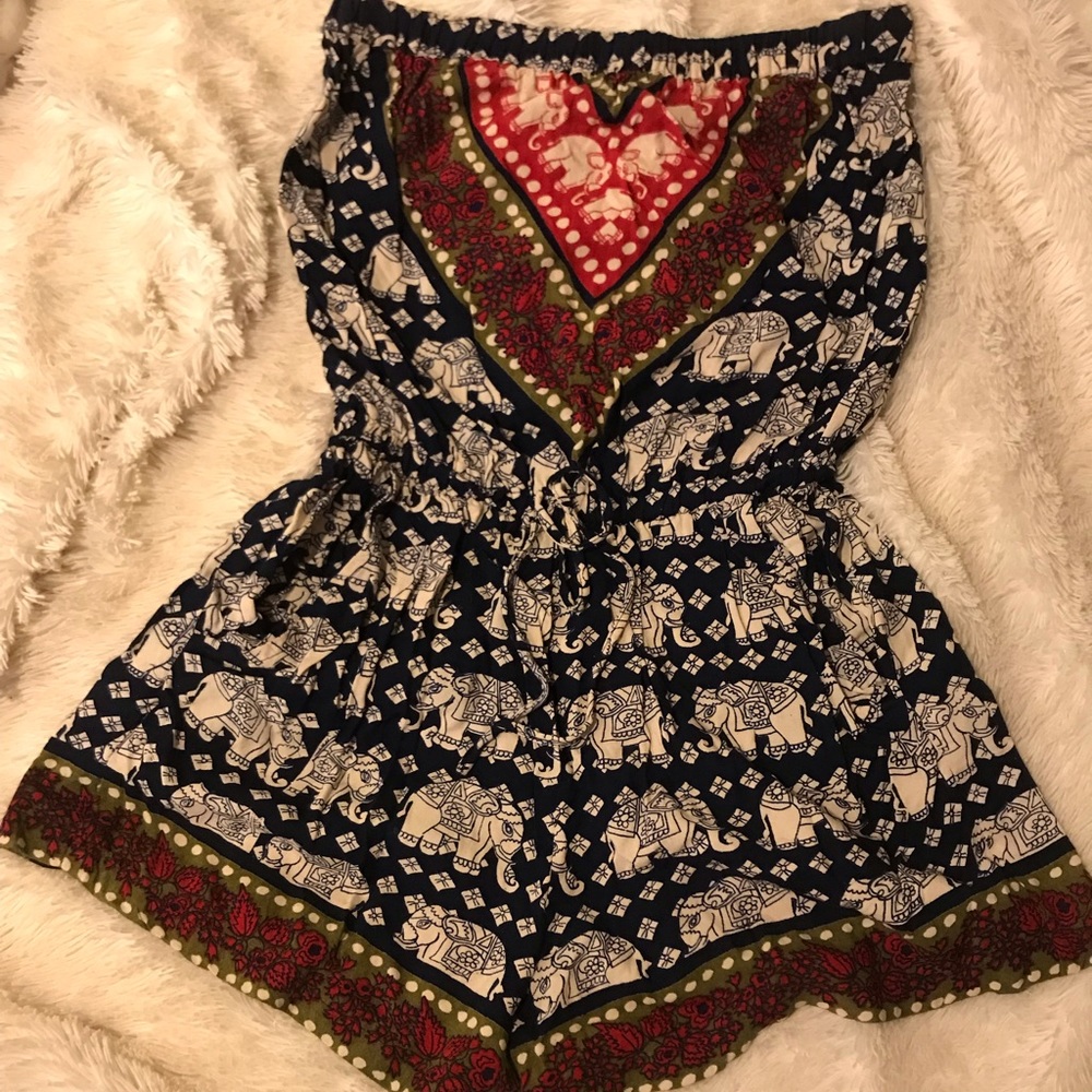 *SOLD* Boho printed romper